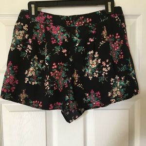 Floral, flowy shorts
